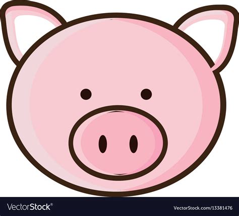 Cartoon Pig Face - Cartoon pig face illustrations & vectors. - Dengan ...