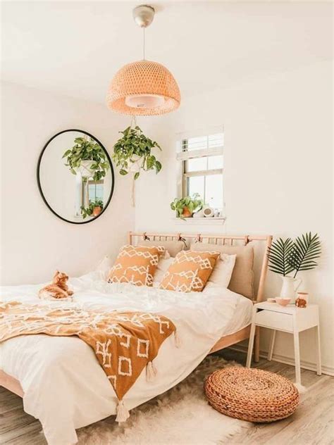 Orange Bedroom Decor, Boho Room Decor, Orange Decor, Bohemian Bedroom, Light Purple Bedroom ...