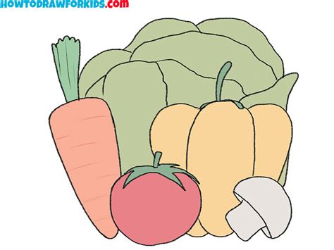 Vegetables Drawing Pictures