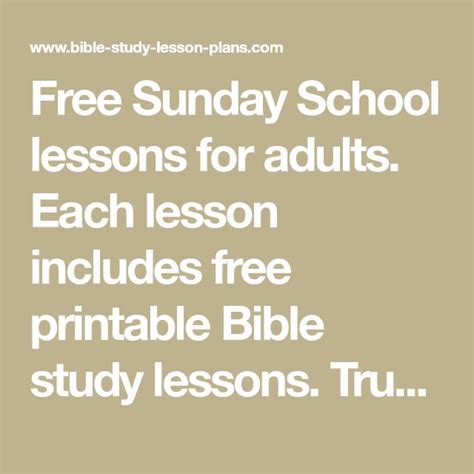 Pin on Sunday School Lessons