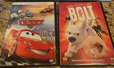 Cars/ Bolt ( 2 DVD Lot, Disney) John Travolta, Miley Cyrus *VG | eBay