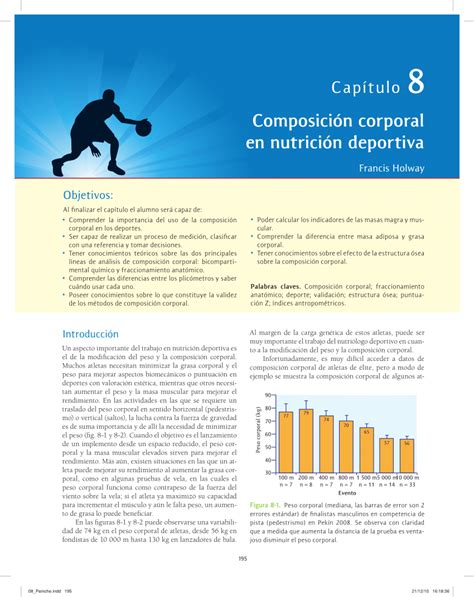 (PDF) Composición corporal en nutrición deportiva