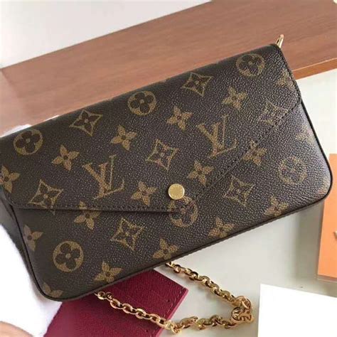 Louis Vuitton LV Women Félicie Pochette Bag in Monogram Canvas-Brown - LULUX