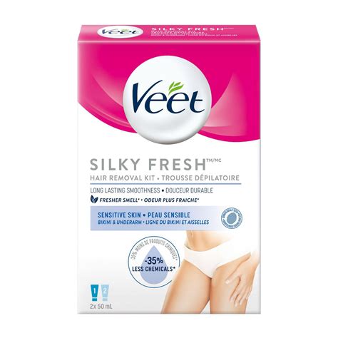 Veet® Silky Fresh ™ Hair Removal Kit Bikini Sensitive Skin, 2 x 50 mL | Walmart Canada