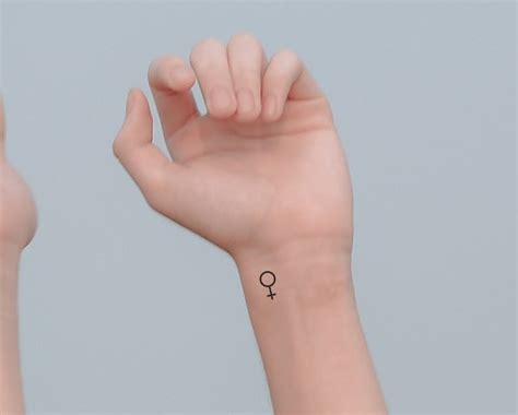 Feminist Symbol Temporary Tattoo Girl Power Tattoo Tiny - Etsy