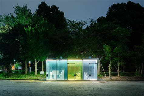 Shigeru Ban designs pair of transparent public toilets in Tokyo – Free ...