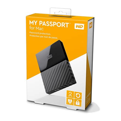 Buy WD 2 TB My Passport for Mac Portable External Hard Drive - Black