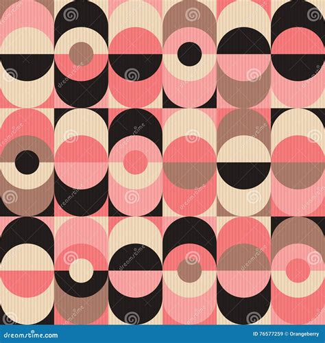 Seamless Vintage Geometric Pattern Stock Vector - Illustration of fabric, background: 76577259