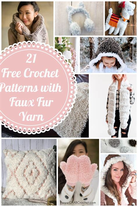 21 Fur Yarn Patterns - CAAB Crochet