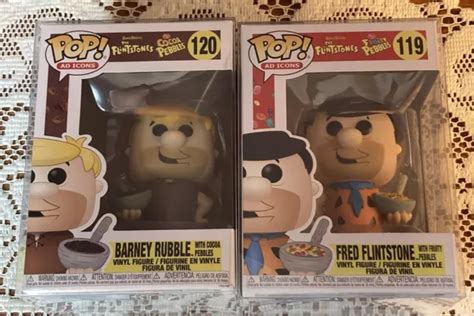 FUNKO POP HANNA-BARBERA The Flintstones Fruity Pebbles Barney Rubble And Fred $36.95 - PicClick
