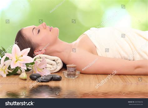 Young Beautiful Healthy Woman Getting Spa Stock Photo 269788256 ...