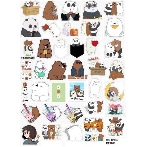 Jual We bare bears sticker pack Indonesia|Shopee Indonesia