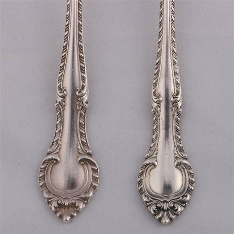 91 Pc Set Sterling Silver Flatware "English Gadroon" by Gorham, 20th Century at 1stDibs