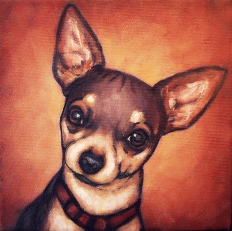 Chihuahua Painting - Capturing the Attentiveness of this Dog