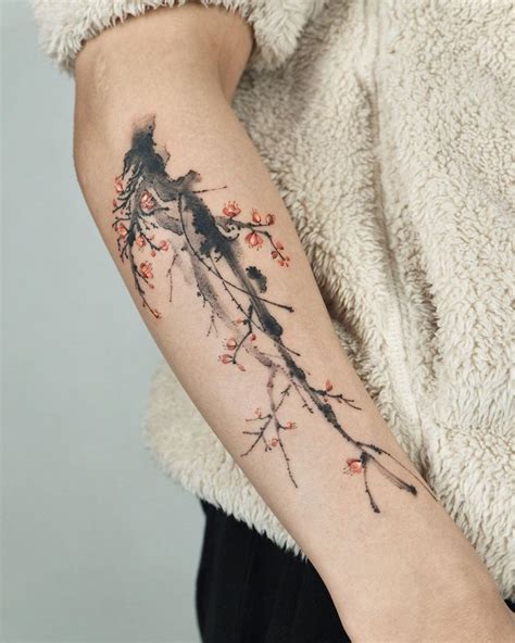 30 Pretty Plum Blossom Tattoos Make You Attractive | Style VP | Page 6