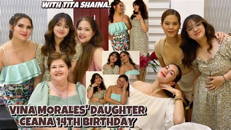 VINA MORALES DAUGHTER CEANA 14TH BIRTHDAY 😍 NAMISS SI TITA SHAINA ...