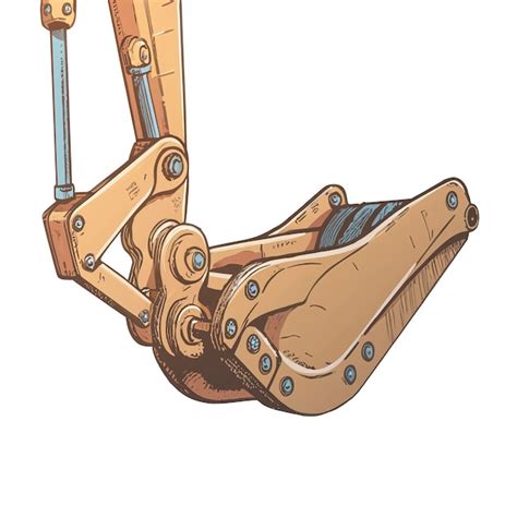 Premium Photo | Picture of excavator arm parts