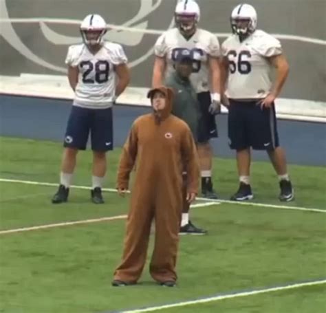 Bill O’Brien wore a Nittany Lion costume to Penn State practice on ...