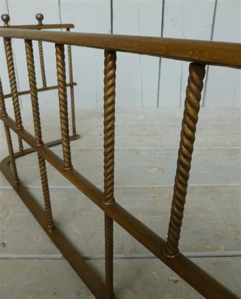 Antique Brass Fireplace Fender