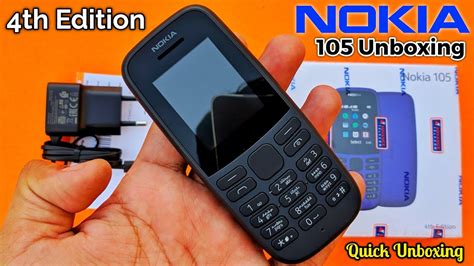 Nokia 105 4th Edition Black Color Full HD Unboxing On See Tech - YouTube