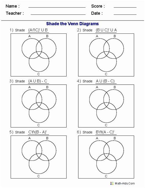 Venn Diagram Worksheets Math Ideas Venn Diagram Worksheets New Best 25 Venn Diagrams Ideas ...