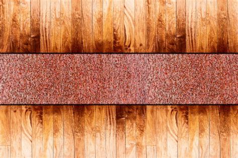 Premium Photo | Wood on metal floor