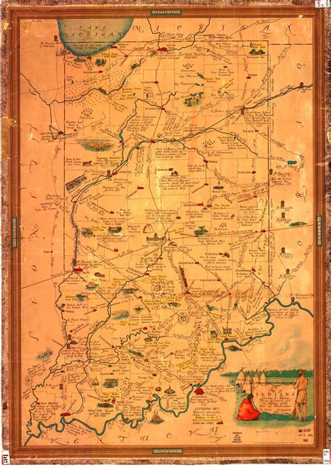 Indiana map, Hamilton county indiana, Historical maps