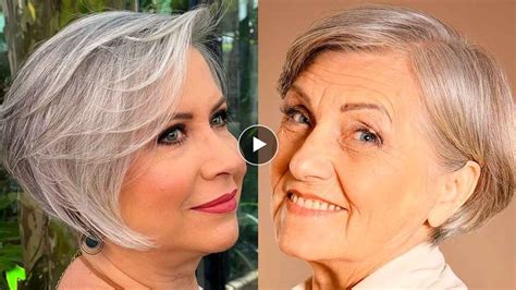 Youthful Hairstyles For Women Any Age 50-60-70 And More // Gray Hair ...