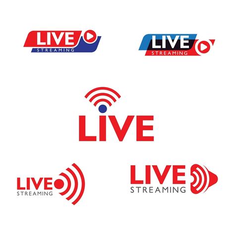 Live stream logo design. Vector illustration 2812954 Vector Art at Vecteezy