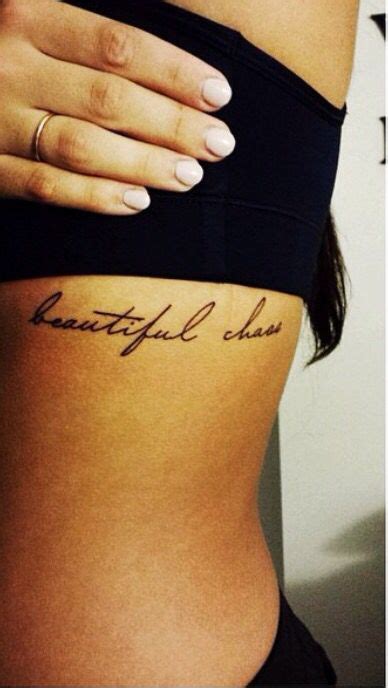 my beautiful chaos tattoo … | Chaos tattoo, Trendy tattoos, Tattoo fonts