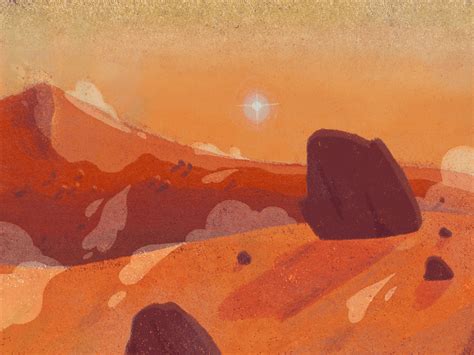 mars landscape on Behance