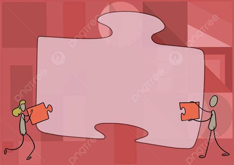 Teamwork Shown As Colleagues Solve Jigsaw Puzzle Together Vector ...