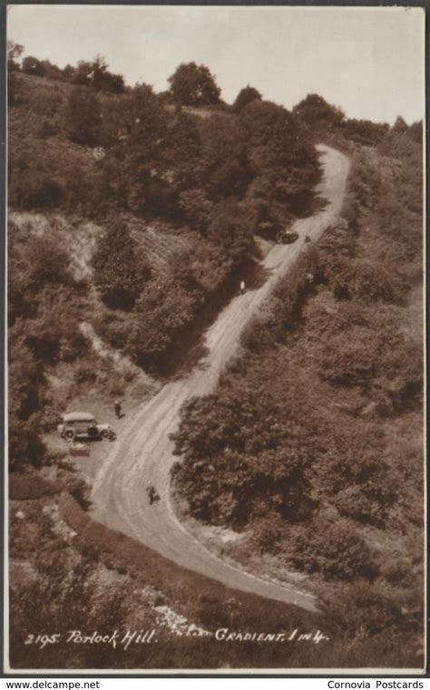 Porlock Hill, Somerset, 1932 - Sweetman RP Postcard " | For sale on Delcampe" | Postcard ...