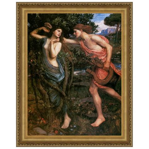 design toscano apollo and daphne, 1908 by john william waterhouse framed painting print ...