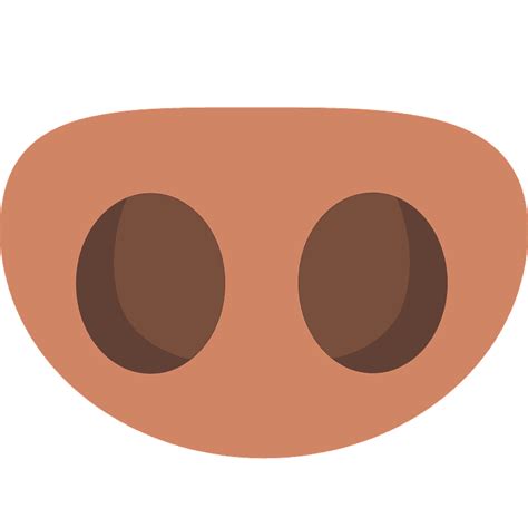Pig nose emoji clipart. Free download transparent .PNG | Creazilla