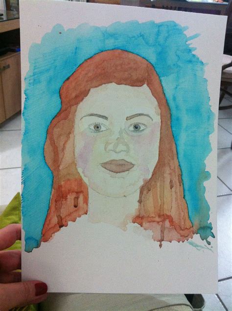 Auto retrato em aquarela. Work, Fun, Painting, Pen And Wash, Painting Art, Paintings, Painted ...