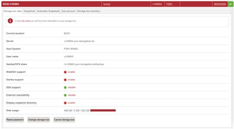 Using a Hetzner Storage Box as a restic backend for backups - Stan's blog