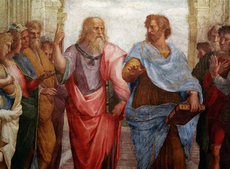 Aristotle and Plato, School of Athens Painting by Raphael - Pixels