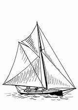 Barche Coloriage Vela Disegno Bateaux Coloriages Barco Colorare Pintar  sketch template