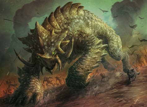 Siege Behemoth MtG Art from Commander 2014 Set by Jason A. Engle - Art of Magic: the Gathering