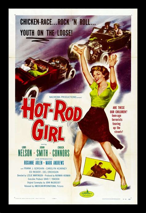 Hot Rod Gang Retro Movie Poster,1958