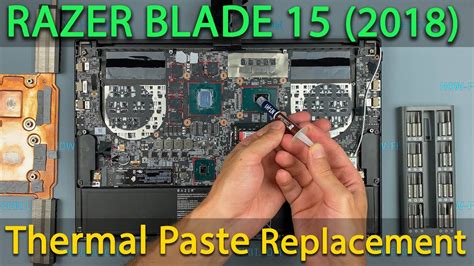 Razer Blade 15 Advanced (2018) Disassembly, fan cleaning and thermal paste replacement - YouTube