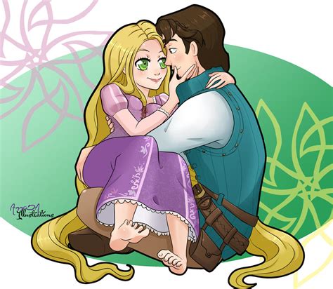 Rapunzel and Eugene by AnnaDM on DeviantArt