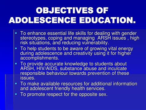 PPT - ADOLESCENCE EDUCATION PROGRAMME PowerPoint Presentation, free ...