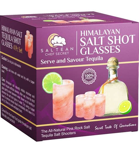 Himalayan Rock Salt Tequila Shot Glasses - Saltean