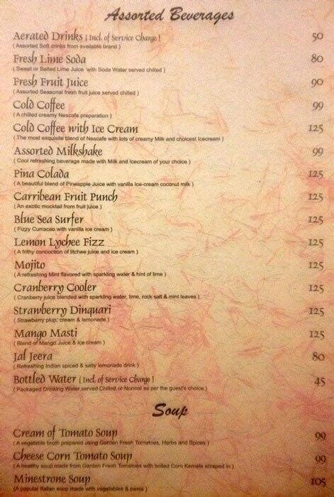 Saffron Menu, Menu for Saffron, Sector 26, Chandigarh - Zomato