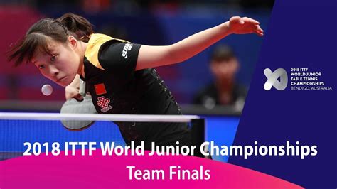 ITTF World Junior Championships | Team Finals - YouTube