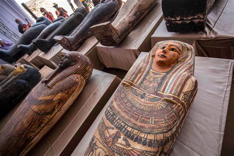 Dozens of ancient coffins unveiled in Egypt