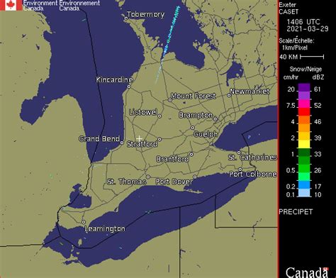 Weather Radar - Exeter, ON - Environment Canada