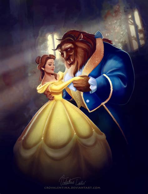 Belle and the Beast - Disney Couples Fan Art (38451013) - Fanpop